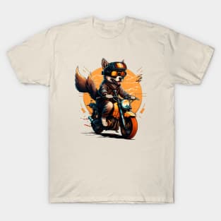 Biker Dog Funny T-Shirt